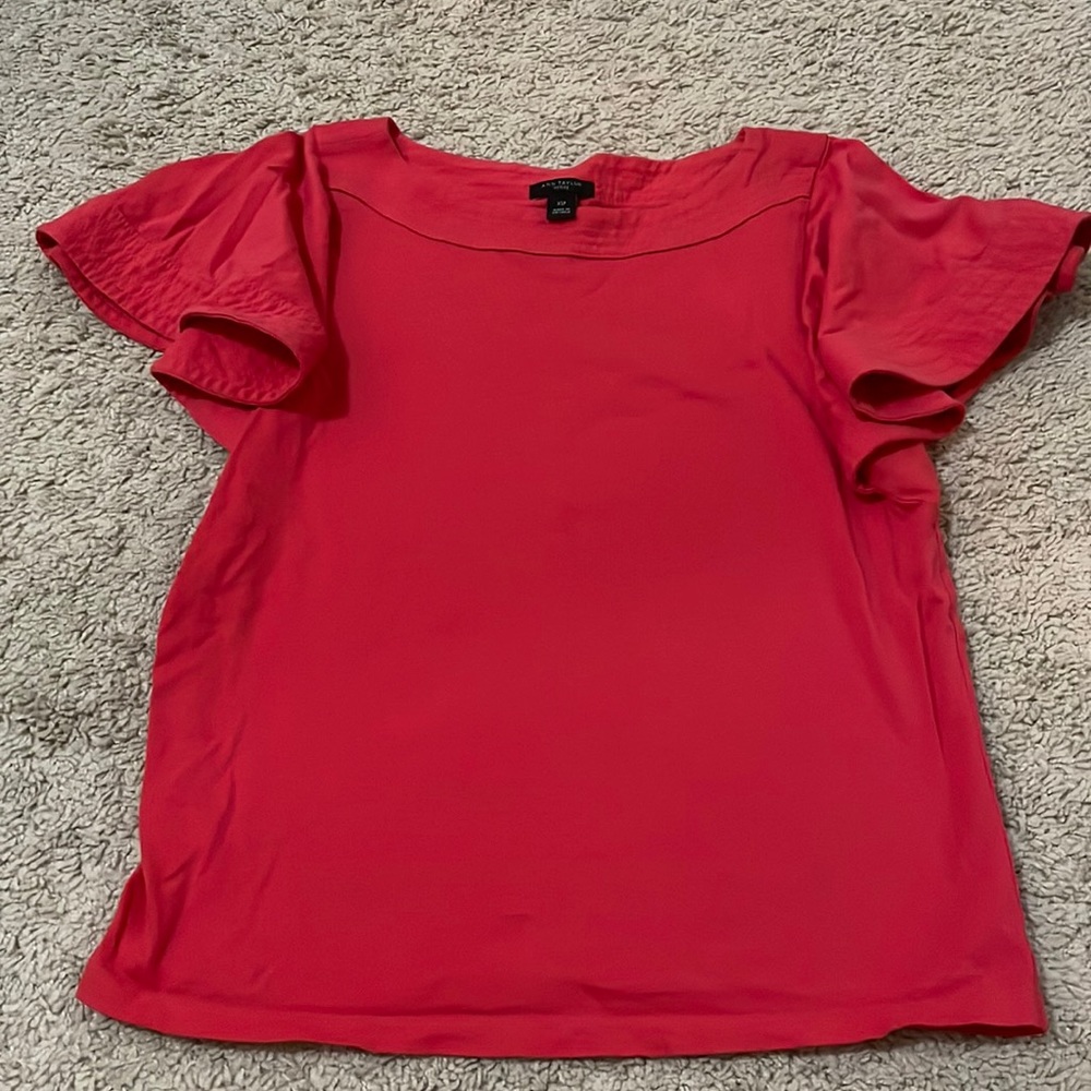 Ann Taylor flutter sleeve top